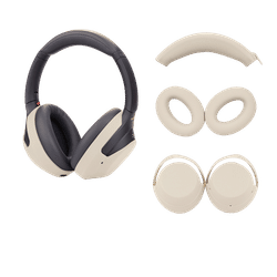Ørepuder, pandebånd og ørepuder til SONY WH-1000XM3/4 Beige