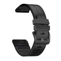 TPU klokkerem for Garmin Fenix 7X/6X/5X 26mm Black