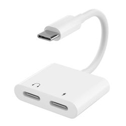 Adapter for hodetelefoner og lader, USB-C