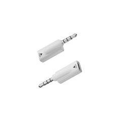 3,5mm til USB-C hun lydadapter (2-pak) med DAC 16bit/48KHz, hvid