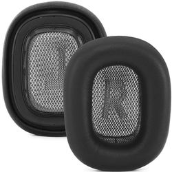 2 kpl lampaannahkaiset korvatyynyt yhteensopivat Apple AirPods Max - Kuulokkeiden Premium-vaahtomuovipehmusteet Black