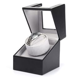 Automatisk Watch Winder Box för Single Watch - Svart W125B