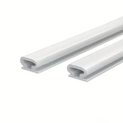 TPE dørtetningslist, 10 meter rull White