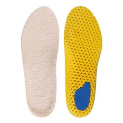 Varme og myke innleggssåler med saueskinn 24.5x1 cm