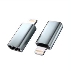 FA02 Lightning til Type-C Adapter - Grå, 27W Hurtiglading