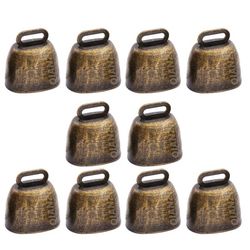 Antika bronsklockor - 10-pack, 35x35x24mm järnklockor