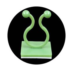 10-pakning små rankeclips for planter, selvklebende veggranke-klips L