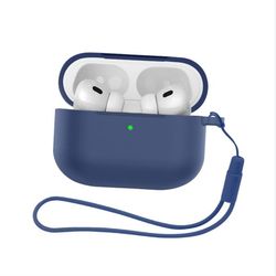 Silikonbeskyttelsesetui Kompatibelt med Apple AirPods Pro 3 - Todelt Sett Blue