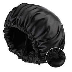 Satenghette for kvinner – myk natthette i polyester og sateng for krøllete og langt hår