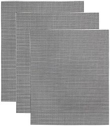 Grillmatte netting ikke-klebrig Sort 3-pakning