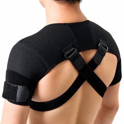 Justerbart sport dubbelt axelstöd S/M