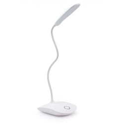 Bordlampe som kan roteres og dimmes, med USB (LED) - hvit