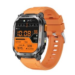 GPS Sports Smartwatch med præcis lokalisering og sundhedsovervågning - Perfekt til aktive danskere Orange