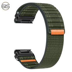 22mm nylonreim for Garmin Fenix 8/567X/pro/Epix 935/965 Green