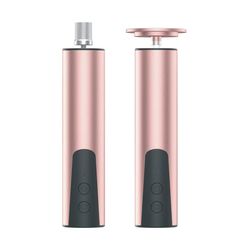 Elektrisk fotfil 6-hastighets oppladbar fjerning av hard hud for hjemme- og salongbruk, LED-display, grove og fine slipeskiver, 1200mA, 2-i-1 fot- og neglefil Pink