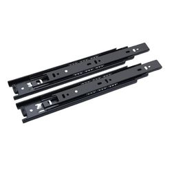 Sorte skuffeglider 6 tommer (150 mm) - 45 mm bredt tredelt kulelager