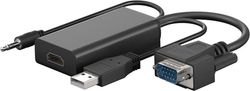 VGA til HDMI™-konverter med 3,5 mm jackstiklyd
