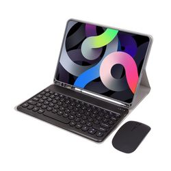 Svart Bluetooth Tangentbordsfodral med Mus för Samsung Galaxy Tab A8 10.5 tum X200/X205