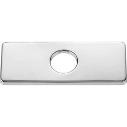 Dekkplate dekkskive for blandebatteri Rustfritt stål 6 tommer Silver