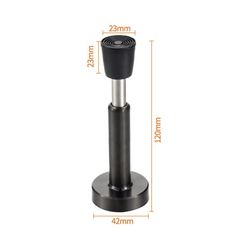 Hydrauliskt dörrstopp med eller utan borrning Black 12 cm