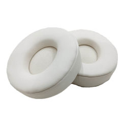 1 par øreputer i PU-proteinskinn for Beats Solo Pro White
