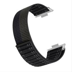 Stilig bølgemønster nylonrem til Huawei Watch Fit 4 Pro Black