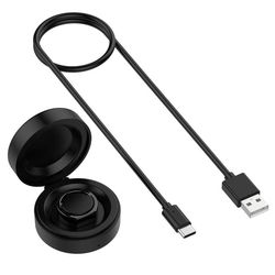 Opladningsetui kompatibel med OURA Ring Gen 3 Str. 9, bærbar ABS x TPE opladeretui med sondestik, 4.75cm x 4.75cm størrelse, 5V 1000MA input/5V 100MA output