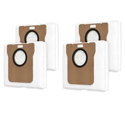 4-pack dammsugarpåsar kompatibla med Xiaomi S20, S20 Pro, X20+, X10+, Dreame L10s Ultra, L10 Ultra, L10 Prime, L10s Pro Gen 2, S10, S10 Pro