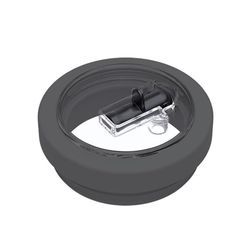 Glaslock med Hopfällbart Sugrör för Stanley IceFlow 40oz Black