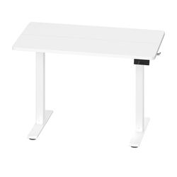 Elektriskt höj- och sänkbart skrivbord - 80 x 50 cm - Minnesfunktion - Vit