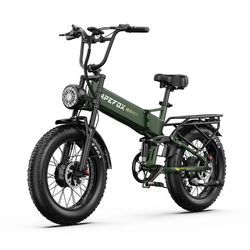 APEFOX RH20 – Fabriksdirekt: Dubbla 750W motorer, 1500W total effekt, 50 km/h, 48V 22,5Ah batteri, 100 km räckvidd & 20″ fettdäck – för äventyr och pendling
