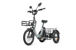 CYSUM AG1 Pro – Fabriksdirekt: Elektrisk lasttrehjuling med 750W motor, 25 km/h, 48V 20Ah batteri, 80 km räckvidd & 150 kg lastkapacitet – perfekt för shopping och vardagen