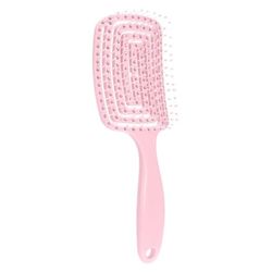 TBC Detangling Hollow Hårbørste - Wet & Dry Hårbørste til Føntørking - Rosa