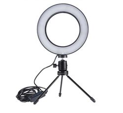 UNIQ Pro Ring Light Studio LED-lampe med Bordstativ og Mobilholder