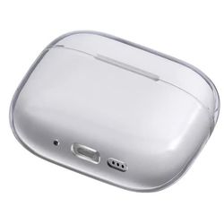 Transparent Silikonfodral - Phonillico® - Airpods 4 - Repellentskydd - Mjukt - Slätt