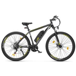Touroll U1 29 elcykel – 450W toppeffekt, 45 Nm vridmoment, 468 Wh batteri (65 km), 21-växlad Shimano, 80 mm fjädring och 29-tums däck – För terräng- och stadskörning