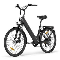 Touroll J2 ST Pro Low-Step E-Bike 100 km räckvidd Hydrauliska bromsar Shimano 7-växlad 561,6Wh batteri