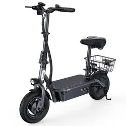 iScooter F3 Elscooter för vuxna 1000W motor, 45 km/h, 48V 13AH batteri 10 tums luftfyllda däck hopfällbar elscooter