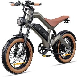 KORNORGE M20 Vuxen Elcykel 1500W Motor 48V18.2AH Batteri 20 Tum Fetdäck Elcykel