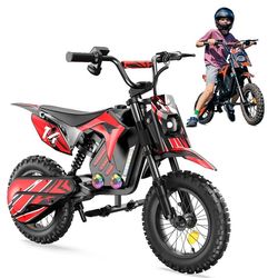 iScooter A14 Elmotorcykel för barn 500W motor, 36V 5,2Ah batteri, 14-tums terrängdäck Elmotorcykel Presenter till barn