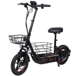 FREEBOY H14 El-løbehjul til voksne 600W motor 36V 10AH batteri 14 tommer dæk bypendling el-løbehjul med sæde