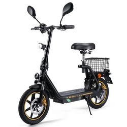 TWOFISH M5 Elite-E Vuxen Elektrisk Scooter 500W Motor 14 Tum Däck 48V 13AH Batteri Hopfällbar E-Scooter Med Sits