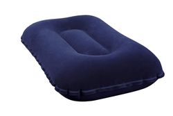 Oppblåsbar Pute for Reise - 42x26 cm - Mørkeblå