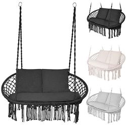 Hängstol Dubbel / Hammock - Hängande Gunga - Svart