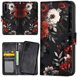 Huawei P30 Pro - Lommebok Deksel Flowers