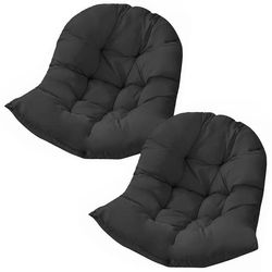 Pute til hengestol - Stolpute 80×100 cm - 2-Pack Black