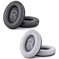 Ørepuder kompatible med Bose QuietComfort - QC35/QC25/QC15/AE2 - Sort + Grå