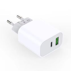 Lader USB-A og USB-C 20W