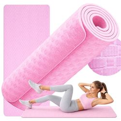 Yogamåtte 180 cm tyk