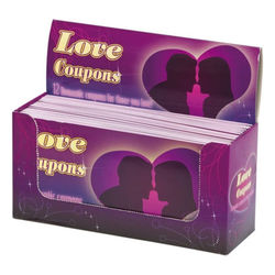 Kjærlighetskuponger - 12stk Kuponger - Valentinsdag